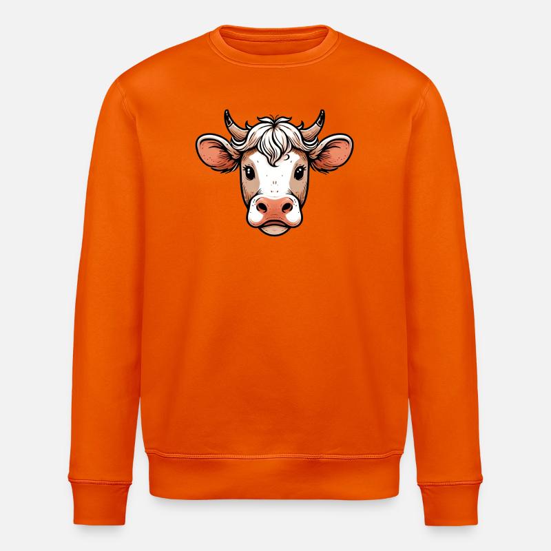 Kuh - Stanley/Stella Unisex Bio-Sweatshirt ROLLER - Tieforange