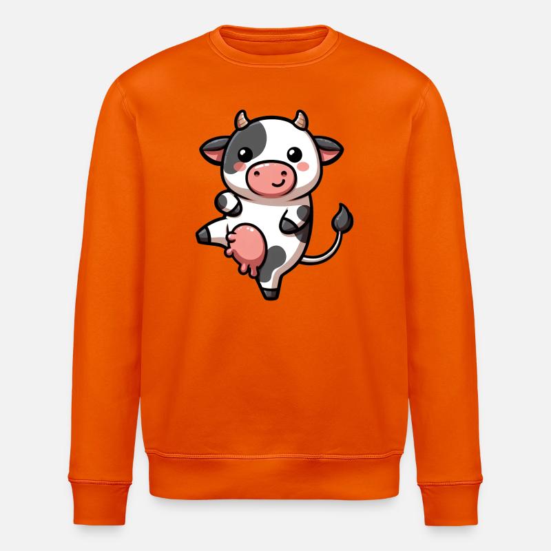 Kuh - Stanley/Stella Unisex Bio-Sweatshirt ROLLER - Tieforange