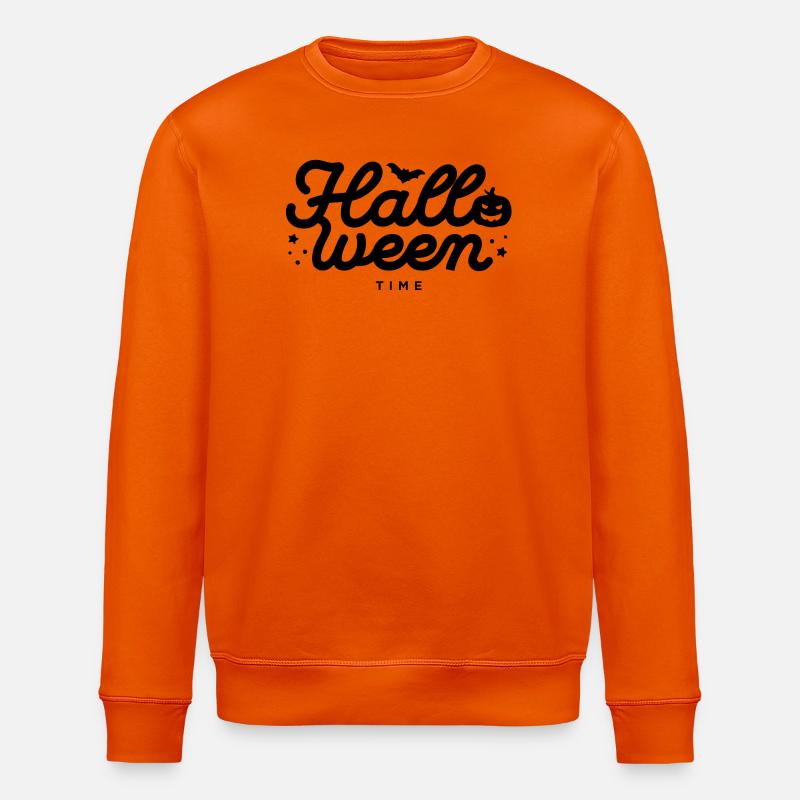 Abstraktes geometrisches Wellenmuster-Design - Stanley/Stella Unisex Bio-Sweatshirt ROLLER - Tieforange
