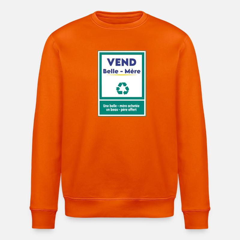 Vend belle-mère - Sweat bio ROLLER Stanley/Stella Unisexe - orange profond