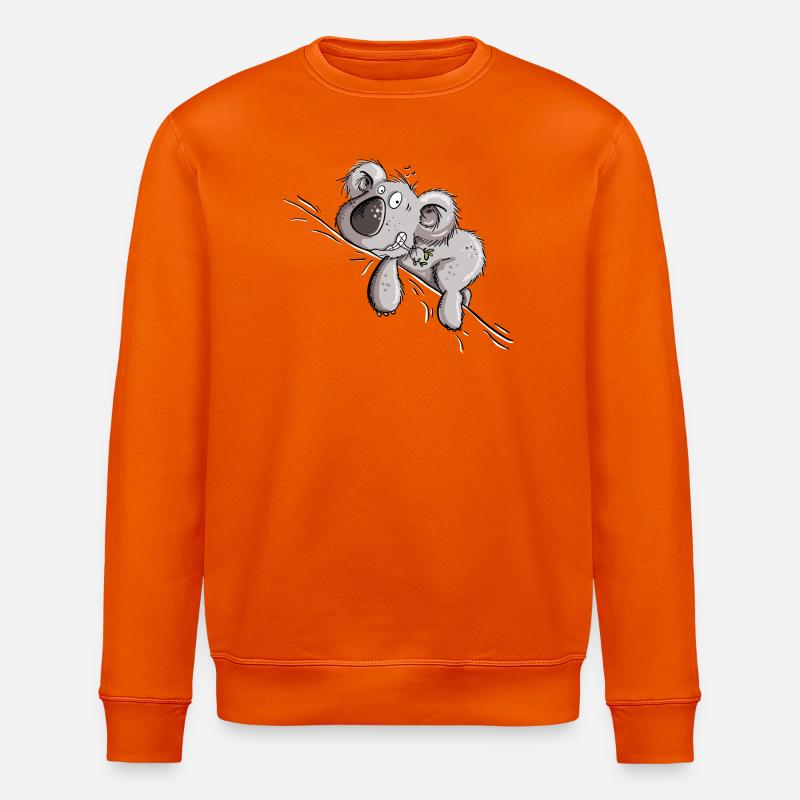 Drolliger Koala Bär - Stanley/Stella Unisex Bio-Sweatshirt ROLLER - Tieforange