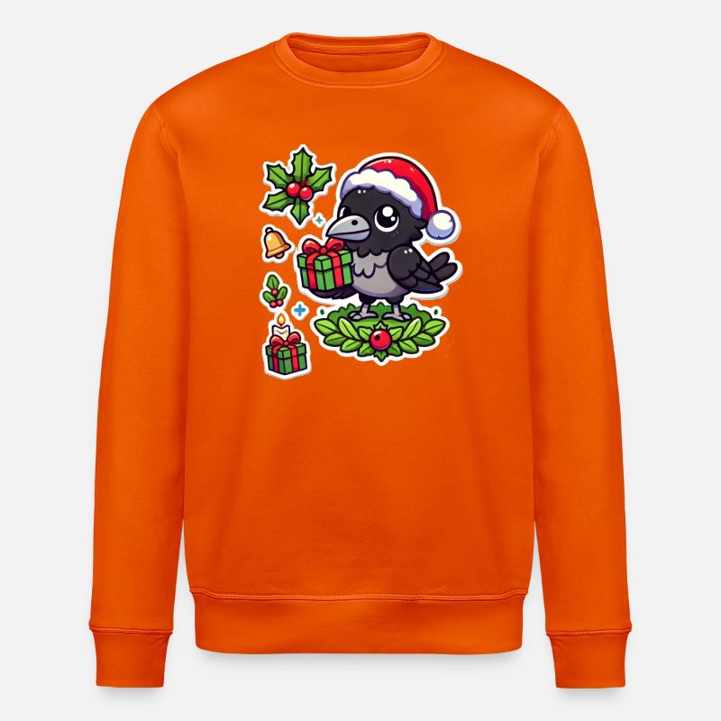 Festive Crow Fester - Stanley/Stella Unisex Bio-Sweatshirt ROLLER - Tieforange