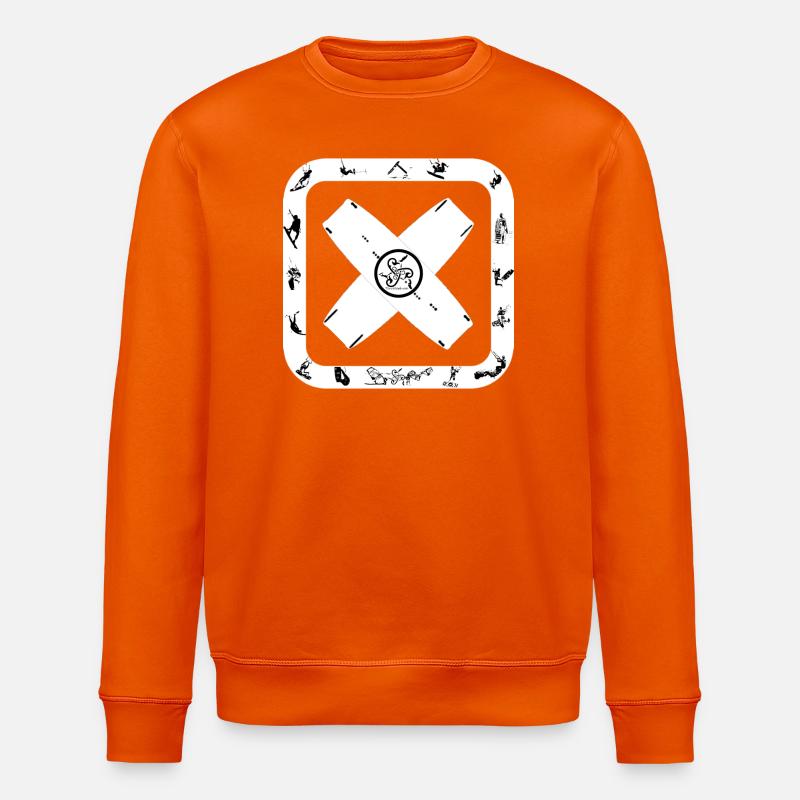 Kitesurfen - Stanley/Stella Unisex Bio-Sweatshirt ROLLER - Tieforange