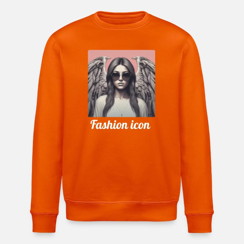 Mode-Ikone - Stanley/Stella Unisex Bio-Sweatshirt ROLLER - Tieforange