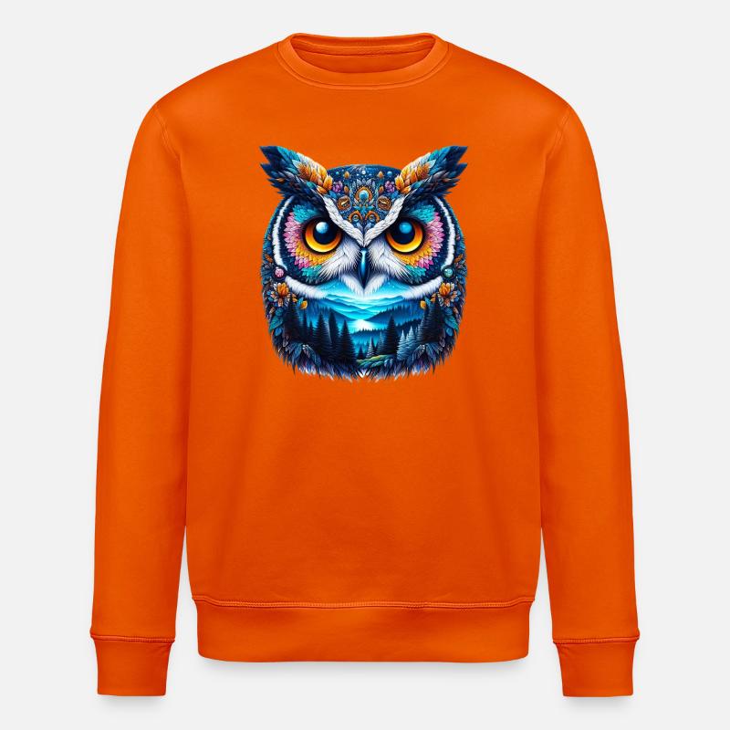 Eule - Stanley/Stella Unisex Bio-Sweatshirt ROLLER - Tieforange