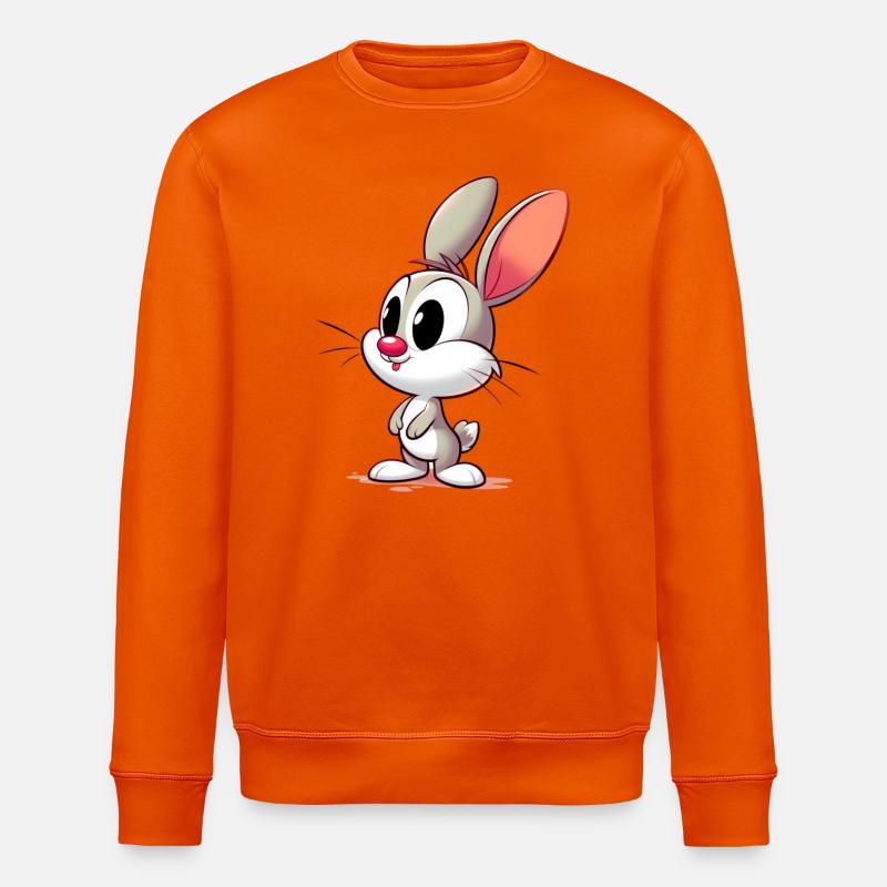 Kaninchen - Stanley/Stella Unisex Bio-Sweatshirt ROLLER - Tieforange