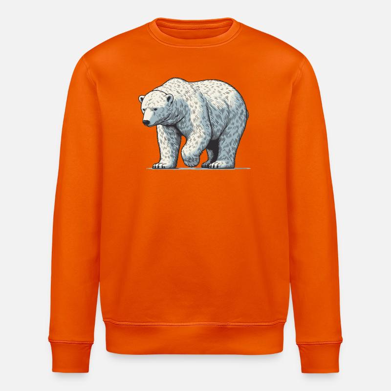 Eisbär - Stanley/Stella Unisex Bio-Sweatshirt ROLLER - Tieforange