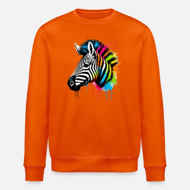 Zebra - Stanley/Stella Unisex Bio-Sweatshirt ROLLER - Tieforange