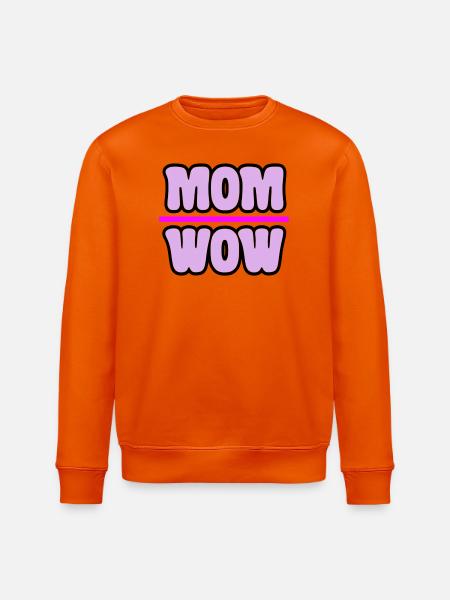 mom - Stanley/Stella ROLLER Unisex Organic Sweatshirt - bright orange
