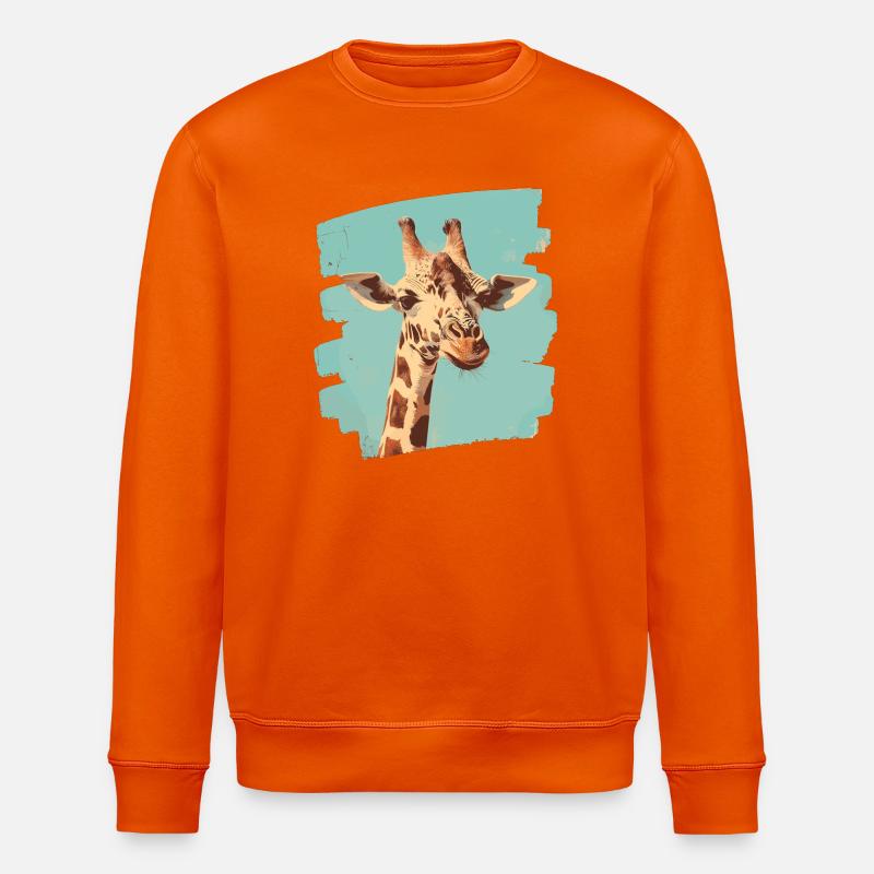 Giraffe - Stanley/Stella Unisex Bio-Sweatshirt ROLLER - Tieforange