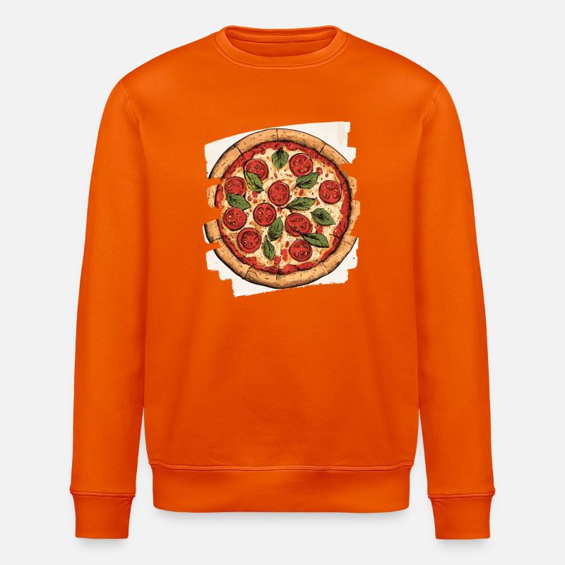 Pizza Retro - Stanley/Stella Unisex Bio-Sweatshirt ROLLER - Tieforange