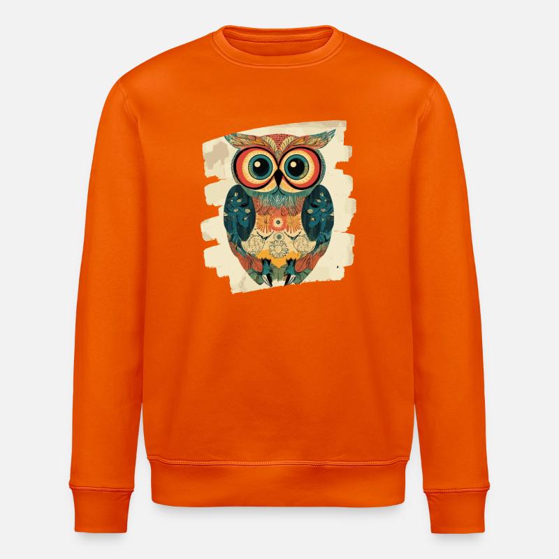 Eule - Stanley/Stella Unisex Bio-Sweatshirt ROLLER - Tieforange