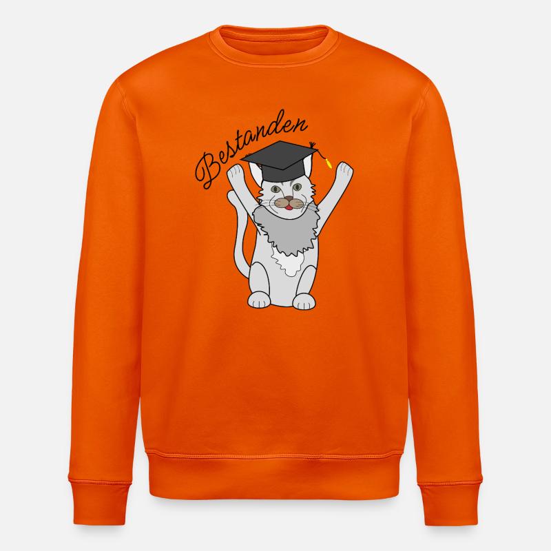 Bestandene Prüfung - Stanley/Stella Unisex Bio-Sweatshirt ROLLER - Tieforange