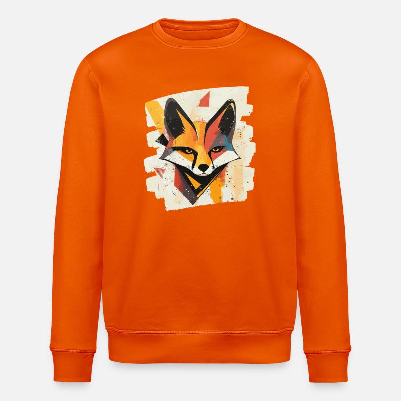 Fox - Stanley/Stella ROLLER Unisex Organic Sweatshirt - bright orange