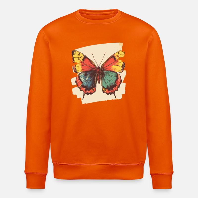Papillon - Sweat bio ROLLER Stanley/Stella Unisexe - orange profond