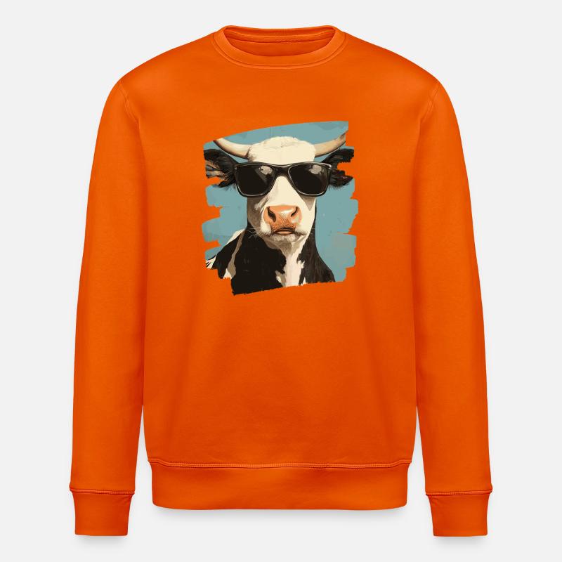 Kuh Bauer - Stanley/Stella Unisex Bio-Sweatshirt ROLLER - Tieforange