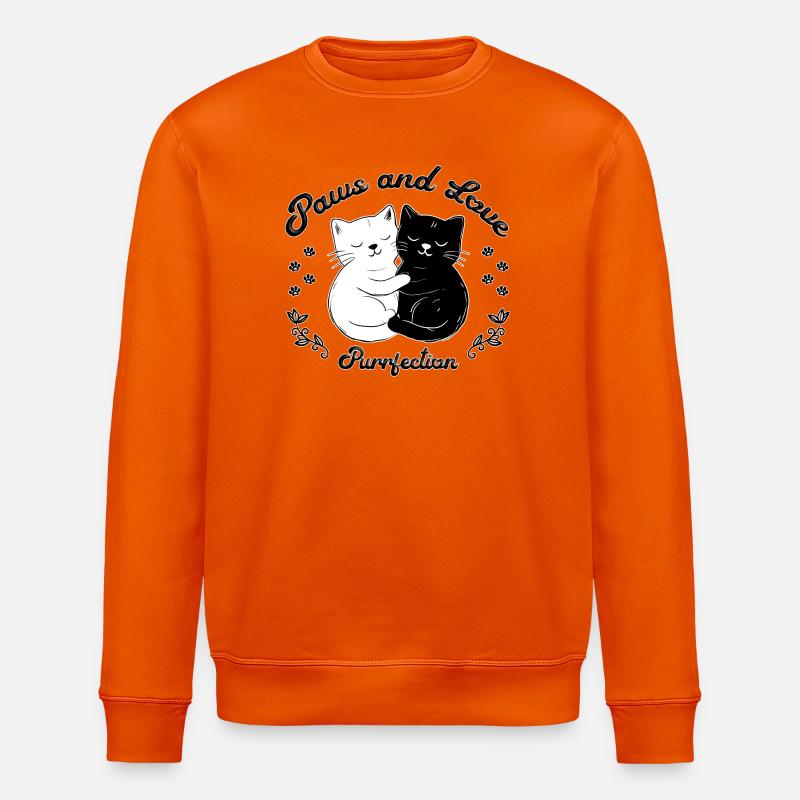 Paws & Love – Simply Schnurrfekt - Sweat bio ROLLER Stanley/Stella Unisexe - orange profond