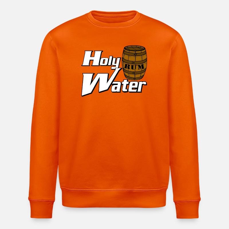 Holy Water Rum Barrel - Stanley/Stella ROLLER Unisex Organic Sweatshirt - bright orange