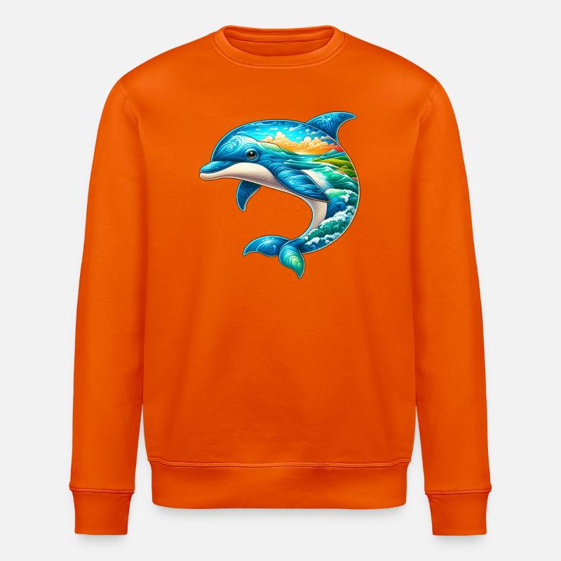 Delfin - Stanley/Stella Unisex Bio-Sweatshirt ROLLER - Tieforange