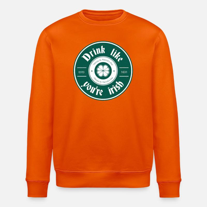 St. Patricks day - Stanley/Stella Unisex Bio-Sweatshirt ROLLER - Tieforange