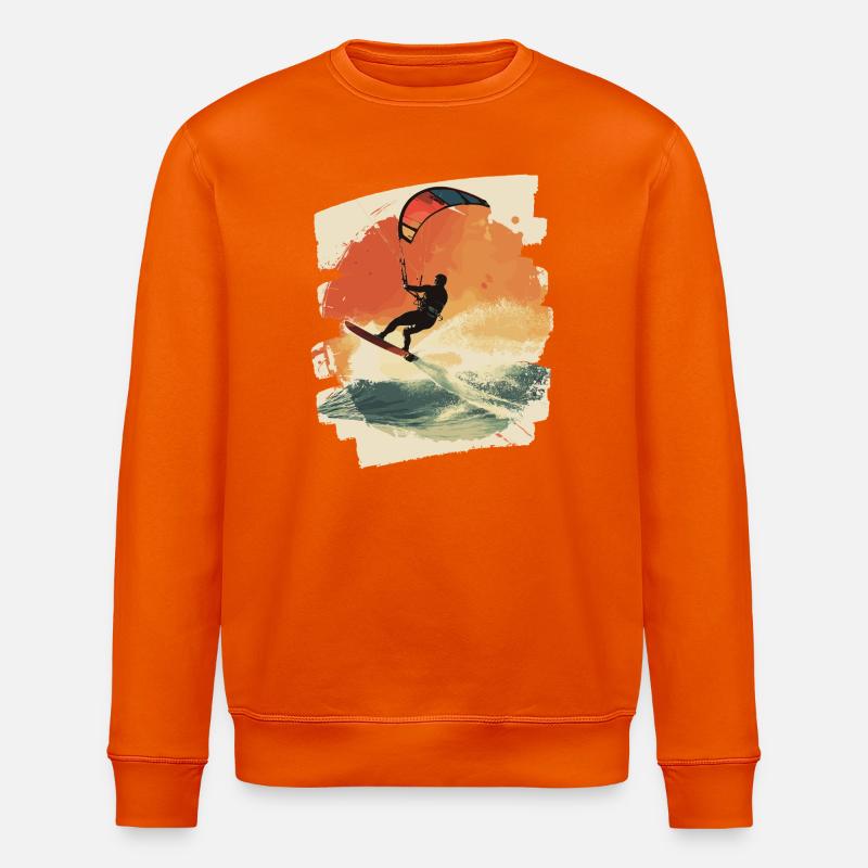 Kitesurfer - Stanley/Stella Unisex Bio-Sweatshirt ROLLER - Tieforange