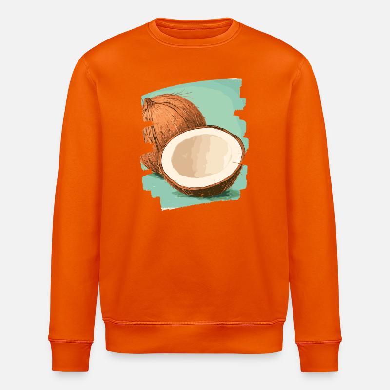 Kokosnuss Coconut - Stanley/Stella Unisex Bio-Sweatshirt ROLLER - Tieforange