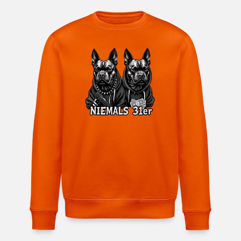 Niemals 31er - Stanley/Stella Unisex Bio-Sweatshirt ROLLER - Tieforange
