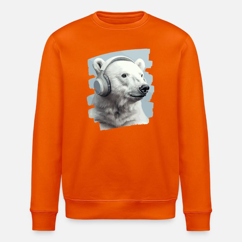 Eisbär - Stanley/Stella Unisex Bio-Sweatshirt ROLLER - Tieforange