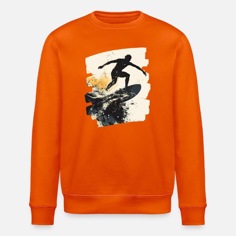 Surfeur Surf Planche de surf Surf - Sweat bio ROLLER Stanley/Stella Unisexe - orange profond