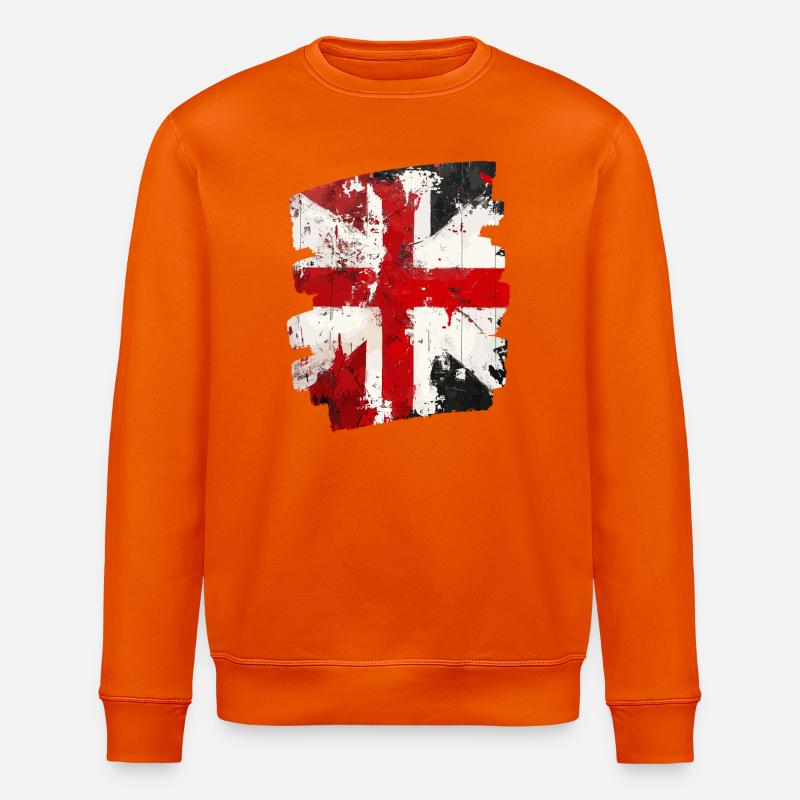 Drapeau du Danemark Dannebrog - Sweat bio ROLLER Stanley/Stella Unisexe - orange profond
