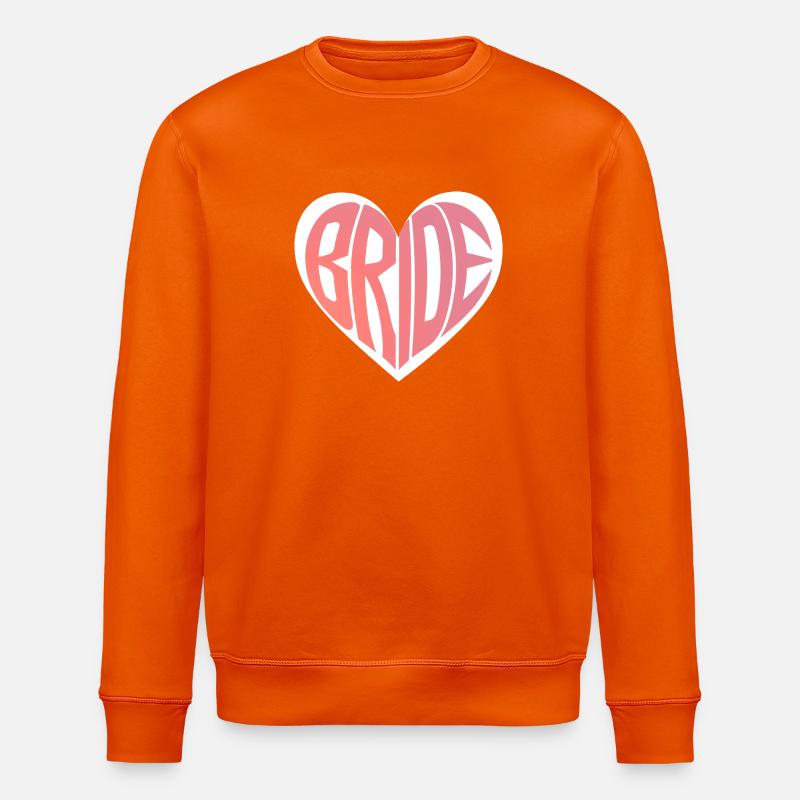 Team Bride Heart - Stanley/Stella Unisex Bio-Sweatshirt ROLLER - Tieforange