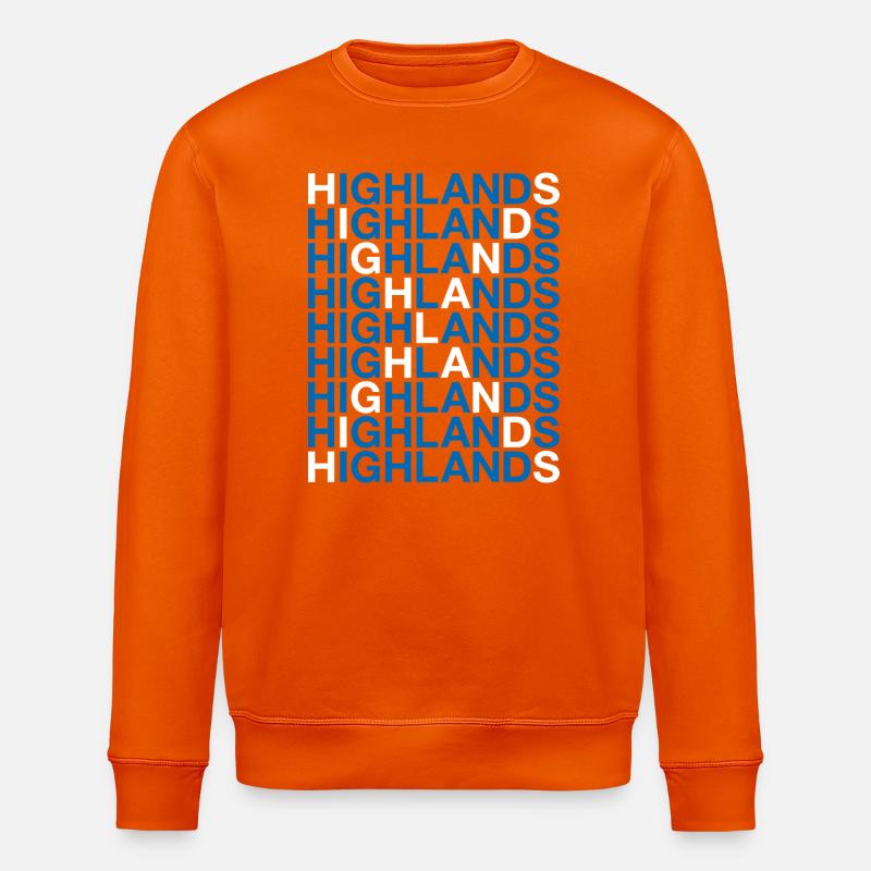 HIGHLANDS Drapeau de l’Écosse - Sweat bio ROLLER Stanley/Stella Unisexe - orange profond