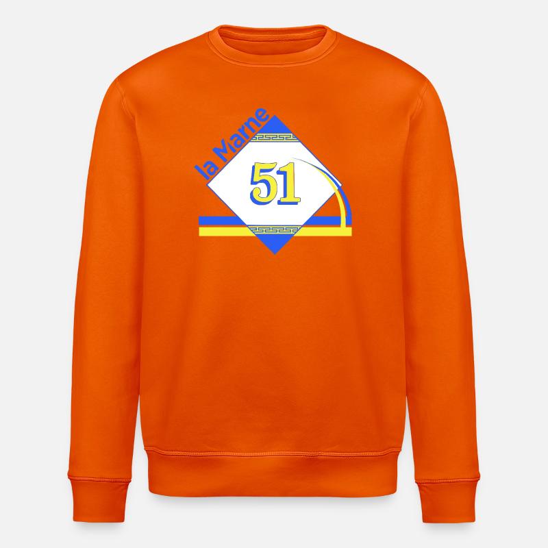 Die Marne - Stanley/Stella Unisex Bio-Sweatshirt ROLLER - Tieforange