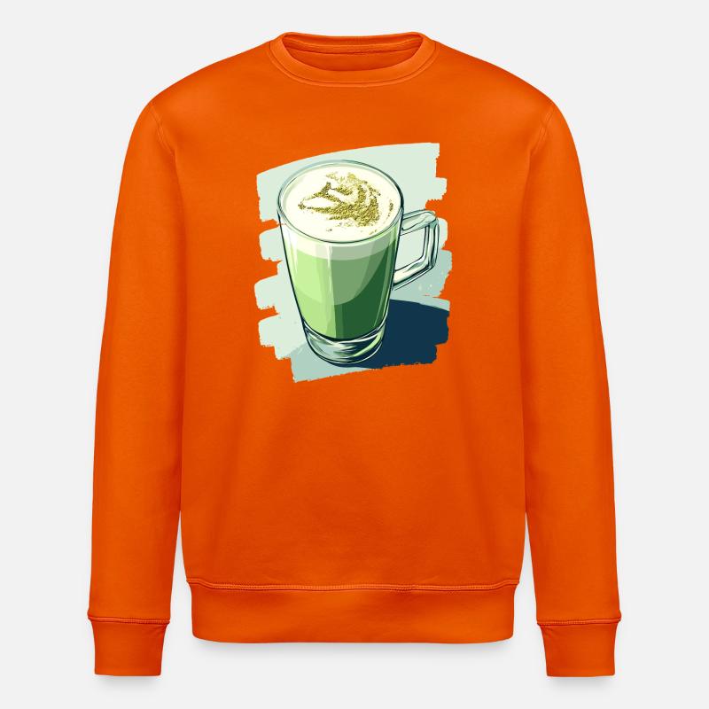 Matcha Latte Lover Thé vert - Sweat bio ROLLER Stanley/Stella Unisexe - orange profond