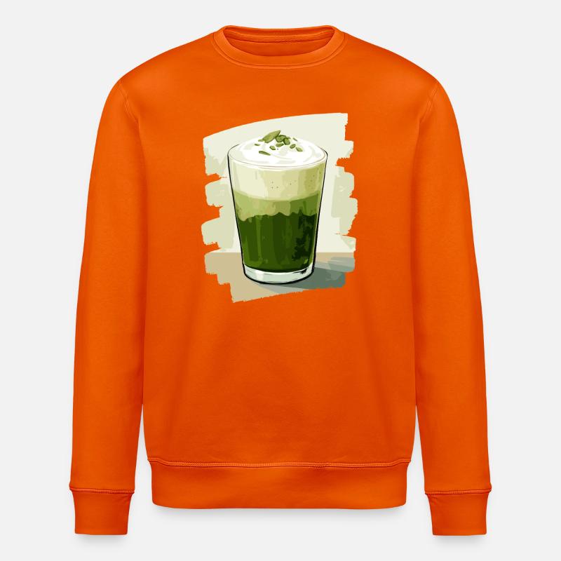 Matcha Latte Lover Thé vert - Sweat bio ROLLER Stanley/Stella Unisexe - orange profond