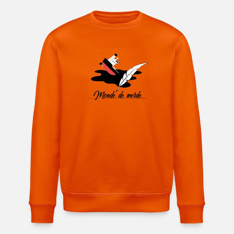 Scheißwelt - Stanley/Stella Unisex Bio-Sweatshirt ROLLER - Tieforange