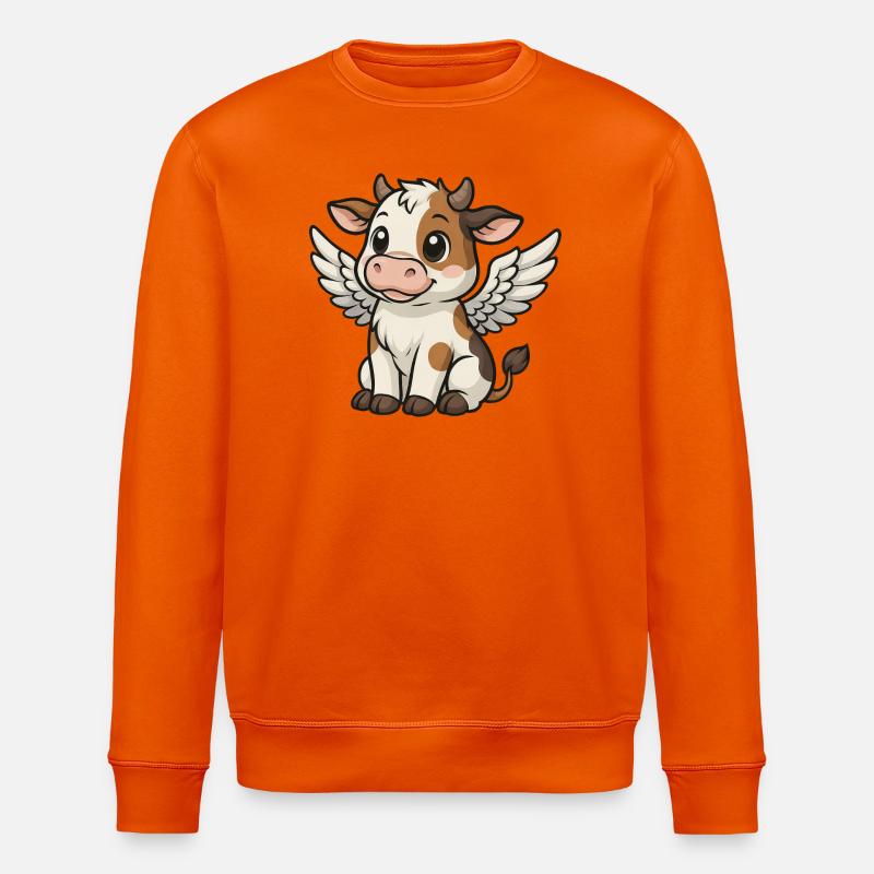 Kuh Engel Bulle - Stanley/Stella Unisex Bio-Sweatshirt ROLLER - Tieforange