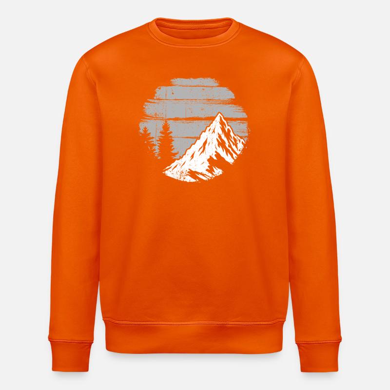 Alpine Ridge Monochrom - Stanley/Stella Unisex Bio-Sweatshirt ROLLER - Tieforange