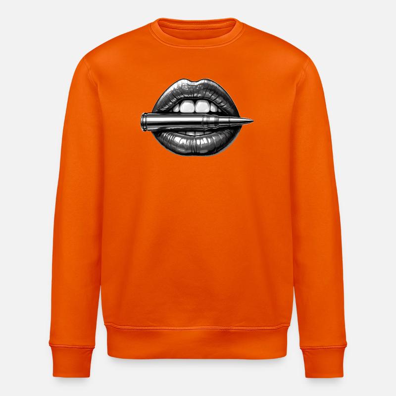 Bullet Lips - Stanley/Stella Unisex Bio-Sweatshirt ROLLER - Tieforange