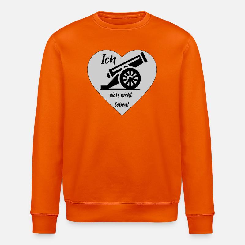 Ich Kanone dich nicht leben - Stanley/Stella Unisex Bio-Sweatshirt ROLLER - Tieforange