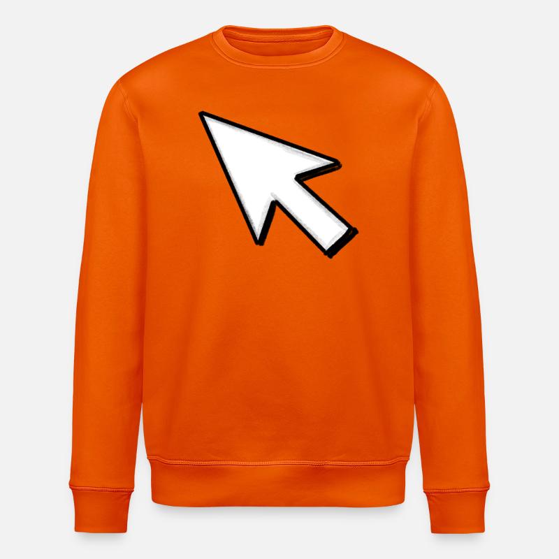 Cursor: Click me! - Stanley/Stella ROLLER Unisex Organic Sweatshirt - bright orange
