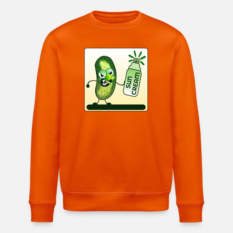 SONNENCREME SOMMERGURKE - Stanley/Stella Unisex Bio-Sweatshirt ROLLER - Tieforange