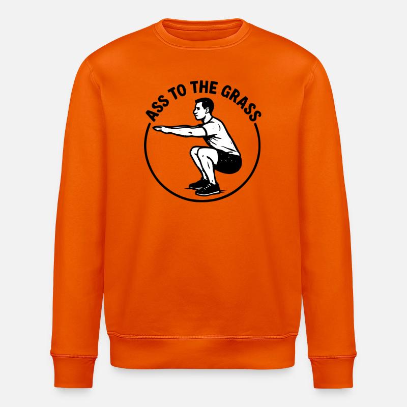 Ass to the grass - Stanley/Stella Unisex Bio-Sweatshirt ROLLER - Tieforange