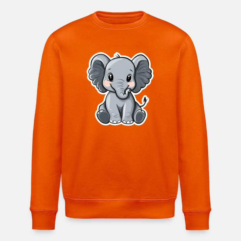 Éléphant - Sweat bio ROLLER Stanley/Stella Unisexe - orange profond