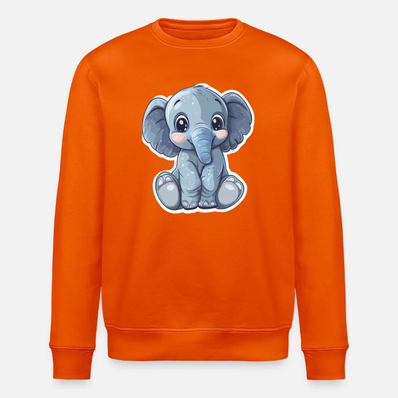 Elefant - Stanley/Stella Unisex Bio-Sweatshirt ROLLER - Tieforange