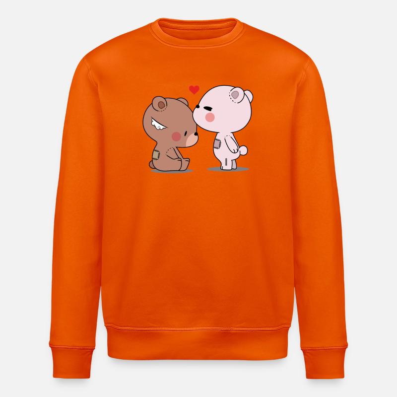 Ours affectueux et amis - Sweat bio ROLLER Stanley/Stella Unisexe - orange profond
