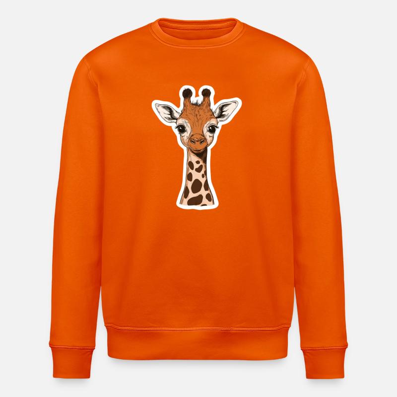 Giraffe - Stanley/Stella Unisex Bio-Sweatshirt ROLLER - Tieforange