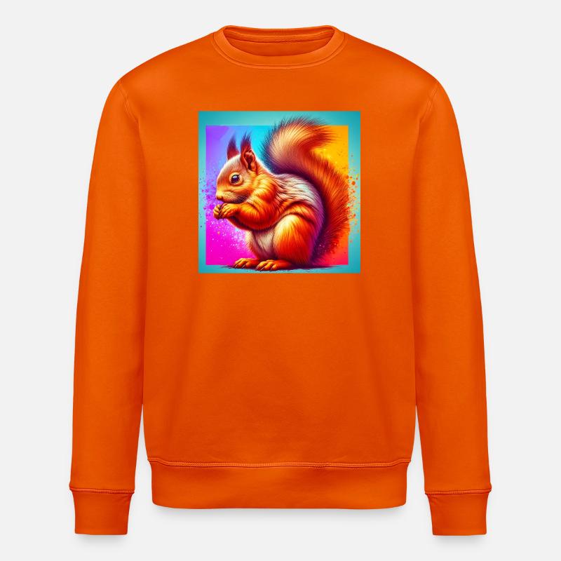Eichhörnchen - Stanley/Stella Unisex Bio-Sweatshirt ROLLER - Tieforange