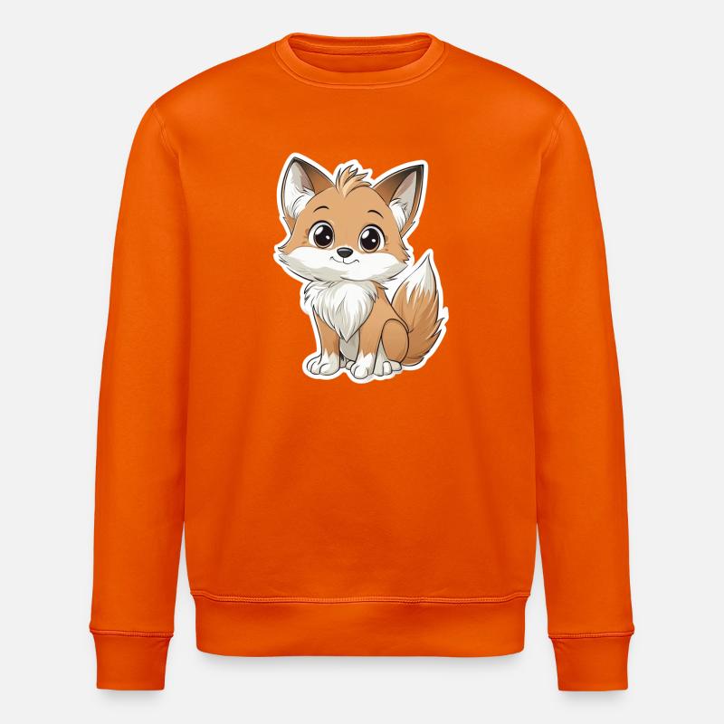 Fox - Stanley/Stella ROLLER Unisex Organic Sweatshirt - bright orange