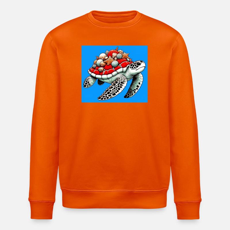 Schildkröte - Stanley/Stella Unisex Bio-Sweatshirt ROLLER - Tieforange